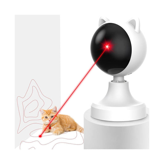 Interactive Laser Toy for Cats with Adjustable Angle, White - main product image
