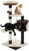 140cm Cat Tree for Indoor Cats with Plush Perch & Scratching Posts