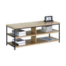 TV Stand 3-Tier Open Shelf Entertainment Console Brown