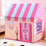 Kids Ice Cream Bakery Play Tent Pink Pop Up Playhouse - alternate angle