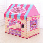 Kids Ice Cream Bakery Play Tent Pink Pop Up Playhouse - size and scale view