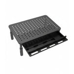 Metal Monitor Stand Riser with Drawer and Phone Slot, Black - main product image