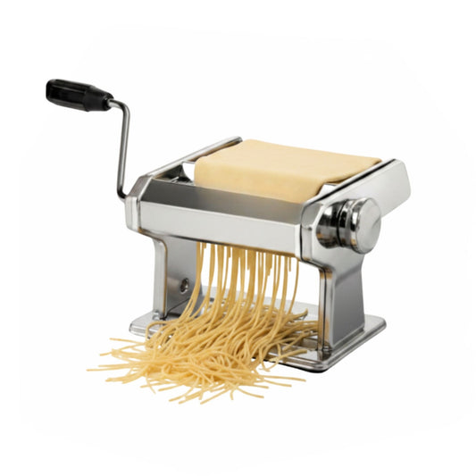 Hand Crank Pasta Maker Machine for Fresh Noodles, Grey - main product image