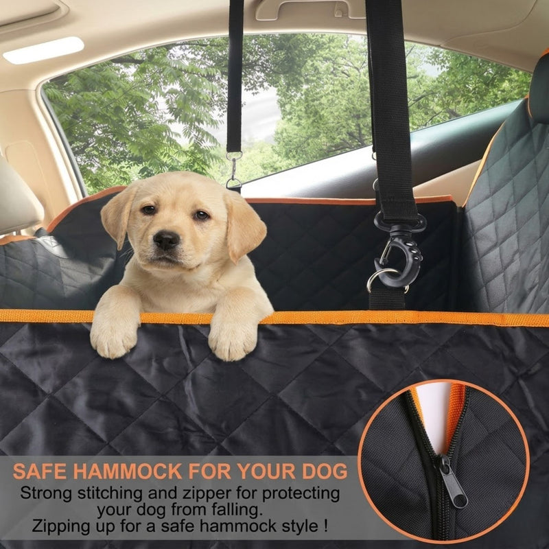 Waterproof Dog Car Seat Cover Hammock Black Nylon - additional product view