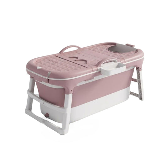 Foldable Bathtub Adult Collapsible Soaking Tub Pink - main product image