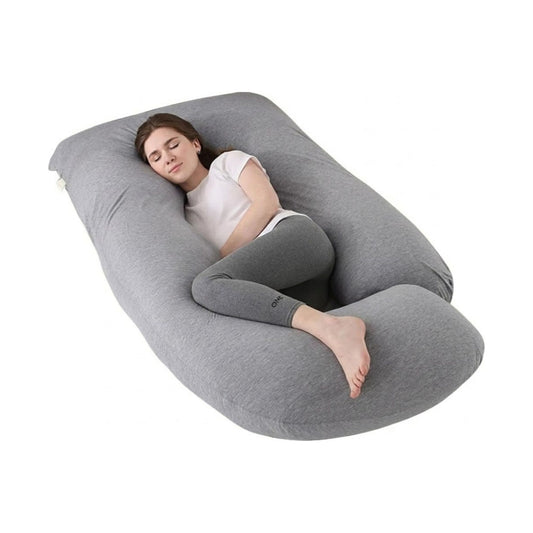U Shaped Pregnancy Pillow for Full Body Support Grey - main product image