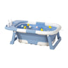Foldable Baby Bath Tub for Infants and Toddlers Blue