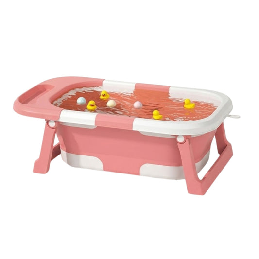 Foldable Baby Bath Tub for Infants and Toddlers Pink - main product image