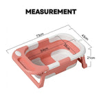 Foldable Baby Bath Tub for Infants and Toddlers Pink - detail view