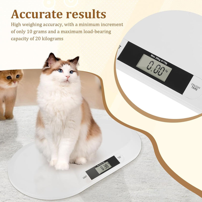 Digital Baby Scale Tare Function Lcd Display, White - additional product view