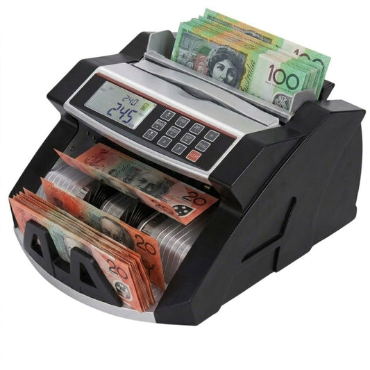 Money Counter Machine with Uv Detection for Aud Dollars, Black - main product image