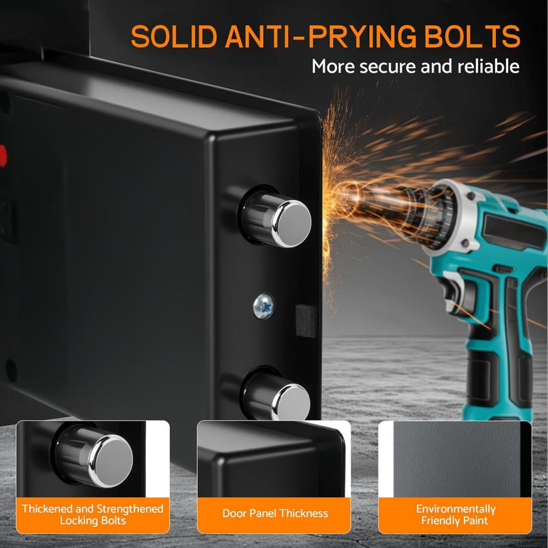 Electronic Safe Box with Keypad Lock Metal