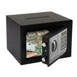 Electronic Safe Box with Deposit Slot for Valuables, Black - main product image