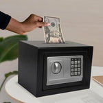 Electronic Safe Box with Deposit Slot for Valuables, Black - alternate angle