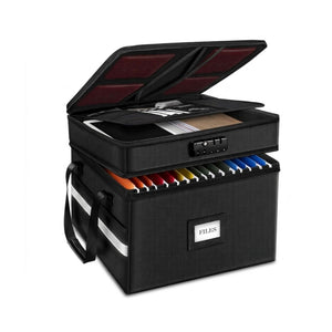 Fireproof Document Box with Lock for Office Storage