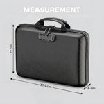 Fireproof Document Box with Lock for Safe Document Storage, Black - detail view