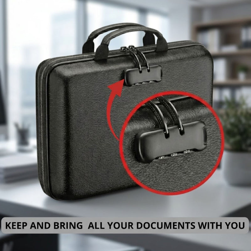 Fireproof Document Box with Lock for Safe Document Storage