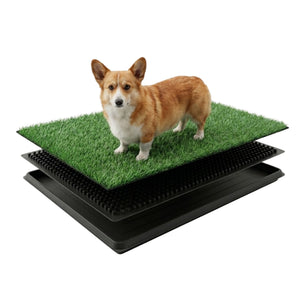 Dog Grass Pad with Tray 3-Layer for Indoor Outdoor Use
