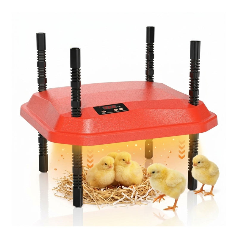 Chick Brooder Heating Plate, Adjustable Height, Red - main product image