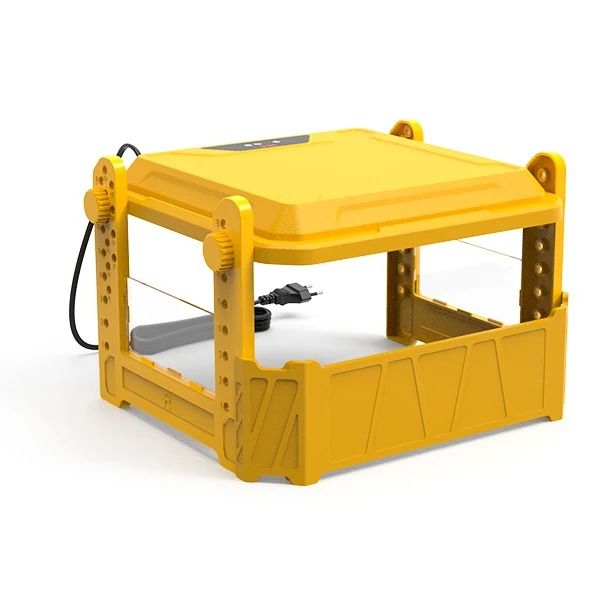 Upgraded Chick Brooder Heating Plate Adjustable Height Yellow
