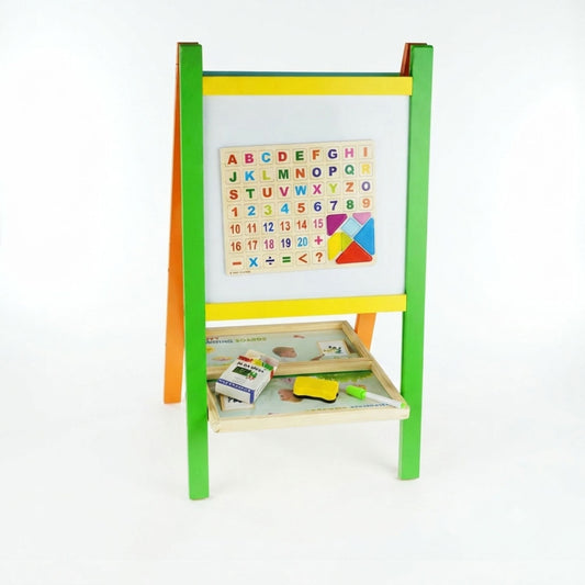 Kids Art Easel Double - Sided Chalkboard Whiteboard Multicolour, Multicolor - main product image