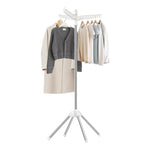 Folding Clothes Drying Rack with Rotatable Arms, White - main product image