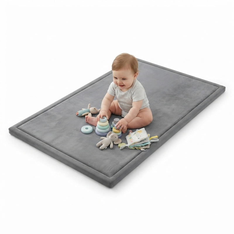 Baby Play Mat Thick Foam Crawling Mat for Infants - 200x150cm - Grey