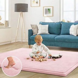 Baby Play Mat Thick Foam Crawling Mat for Infants - 300x200cm - Pink