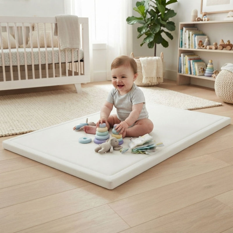 Baby Play Mat Thick Foam Crawling Mat for Infants - 300x200cm - White - alternate angle