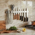 60cm Magnetic Knife Strip Wall Rack - Knife Rack, Grey - alternate angle
