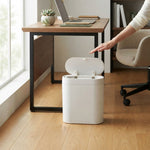 7L Motion Sensor Bin Slim Design for Bathrooms and Kitchens - White - alternate angle