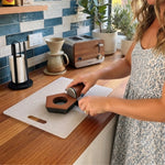 Rolling Knife Sharpener with 5 Angle Magnetic Holder, Brown - alternate angle
