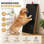 Dog Nail Scratch Board with Snack Box Sandpaper Puppy Nail, Natural - alternate angle
