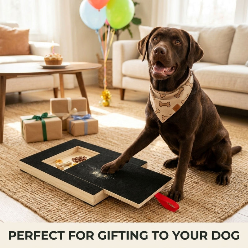 Dog Nail Scratch Board with Snack Box Sandpaper Puppy Nail