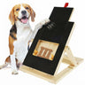 Dog Nail Scratch Board with Snack Box, Height Adjustable Puppy Nail