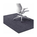 Office Chair Mat Hard Floor Protector 120x90 cm Anti-Slip Grey, Dark Grey - main product image
