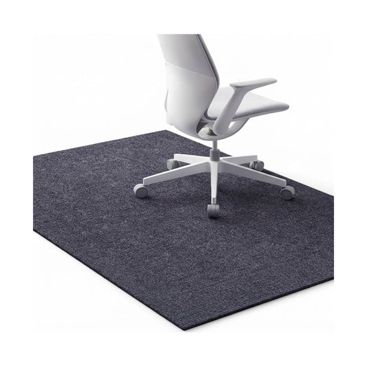 Office Chair Mat Hard Floor Protector 120x90 cm Anti-Slip Grey, Dark Grey - main product image