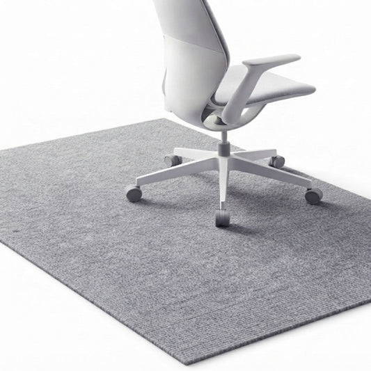 Office Chair Mat Hard Floor Protector 120x90 cm Anti - Slip White, Dark Grey - main product image