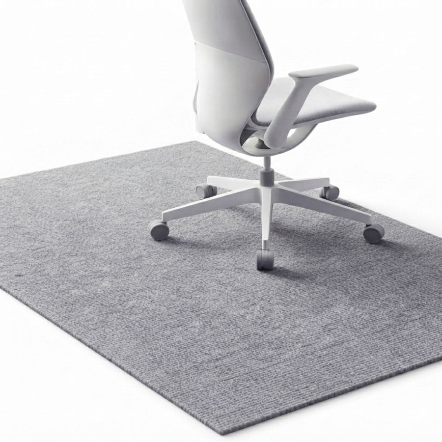 Office Chair Mat Hard Floor Protector 120x90 cm Anti - Slip White, Dark Grey - main product image