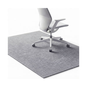 Office Chair Mat Hard Floor Protector 120x90 cm Anti-Slip Light Grey