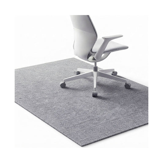 Office Chair Mat Hard Floor Protector 120x90 cm Anti-Slip, Light Grey - main product image